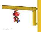 1.5hp Black Bear Michigan Crane Cantilever Jib 1 Ton Span 14 Ft Mast 16