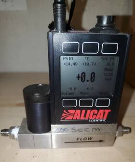 Mc-200sccm-d-i Alicat Mc-200sccm-d-i/5m 200 Sccm Gas Mass Flow Controller Mfc / 5in - Works
