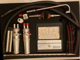 6000-p Alnor 6006p Vintage Almor Velometer Series With Hard Case And Accessories Untested