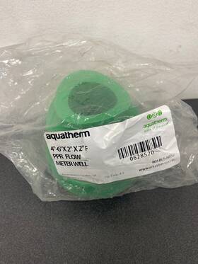 0628520 Aquatherm 4 Inch -6 X 2 X2 F Flow Meter Well Green New