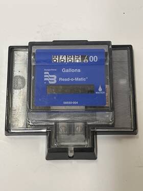 58550-004 Badger Meter Read-o-matic Water Remote Register Counter