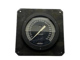 227c Barton Used 0-250 Millibar Liquid Flow Differential Pressure Indicator