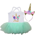 Bbta7z3eucf1hbxl Kirei Sui Baby One Birthday Unicorn Bodysuit Gold Headband Xl
