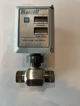 12279913 Blancett B2200 Series Flow Monitor With 1.5 Inch Turbine Meter
