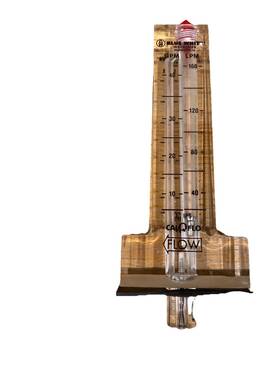 Cf-30100p Blue-white Flowmeter - 1 Inch Pipe Size Model Indoor/outdoor Meter