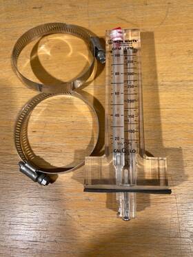 Cf-30150p Blue-white Flowmeters Model - 1.5 Inch Pipe Size Indoor/outdoor Meter