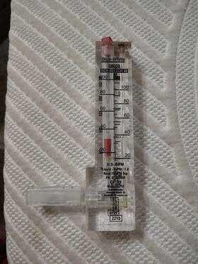 F-30150p Blue-white D-30200p F-300 Variable Area Flow Meter 20-100gpm 1/4in Npt