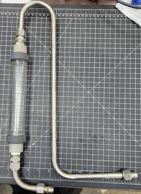 F-6735l1 Blue-white F-670 Industries Glass Tube Flowmeter 0.1-1 Gpm 1/2 Inch Npt C0s3