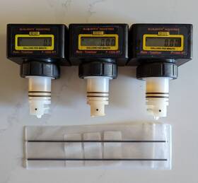 F-1000-rt Blue White Industries Three... Paddlewheel Flow Meters 2 Inch 4-40 And 10-100 Gpm