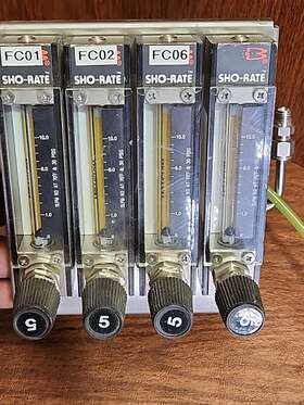 1350ef2acct1a Brooks Instruments Sho-rate Set Of 4 As-is Untested