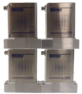 Gf125c-105871 Brooks Instrument Mass Flow Controller Mfc Lot Of 4 Surplus
