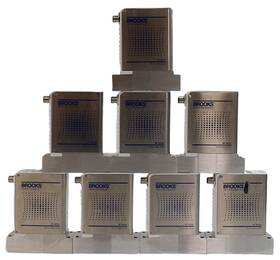 Gf125c-105872 Brooks Instrument Mass Flow Controller Mfc Lot Of 8 Surplus