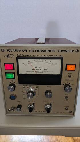 Fm501 Carolina Medical Electronics Cme Analog Flow Meter Square-wave Electromagnetic Flowmeter
