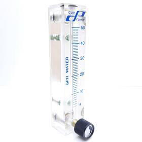 Ex-32461-04 Cole Parmer 32461-4l49 Flow Meter 4-50 Gph Water Scale 4 Inch