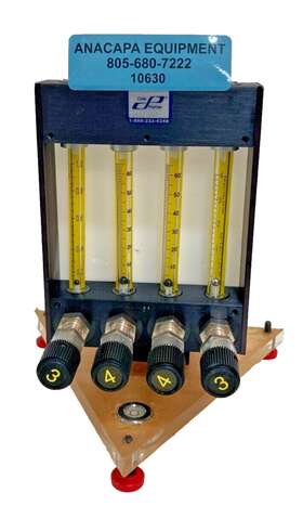 Pmr4-010001 Cole Parmer Flow Tube Meter 03214-46 With Valve Tripod 10630