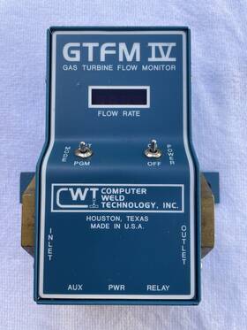 A3a0179 Computer Weld Technology Gas Turbine Flow Meter By Mpn Model Gtfm Iv