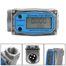 I020-a036 Darupsun 1inch Turbine Digital Diesel Fuel Flow Meter Oval Gear Gauge Bspt/npt V1