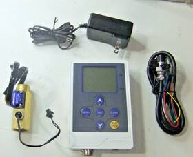 Dfc15fb4 Digitan Water Flow Control Lcd Display G1/2 Inch Thread Hall Sensor Flowmeter With