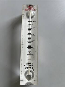 Dwyer 0-30cc/min Water Flow Meter Instrument Inc