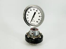 C1215 Dwyer Ashcroft Diaphragm Seal With Pressure Gauge 0-100psi