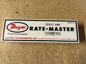7528254 Dwyer Rmb-h2 Lpm H2 Ratemaster Flowmeter Hydrogen Made In Usa
