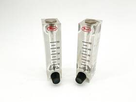 116007-01 Dwyer Vfa-7-ssv Lot Of 2 Visi-float Flow Meter 5-50 Scfh Air