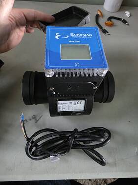 Mur7000 Euromag Mut7000 Water Meter Dn80 3 Inch Flow Magnetic Used To Test