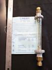 F-450 Blue White Flow Meter Gpm Brass Tube Fittings