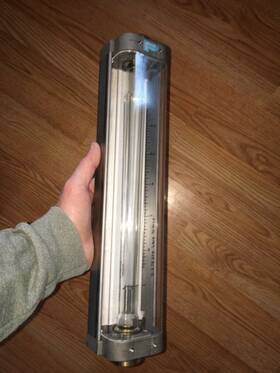 10a4557 Fischer Porter Vintage Flow Meter To 2.76 Gpm Water Sp. Gr. 1.0