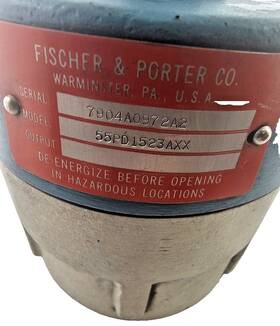 55pd1121b22x Fischer & Porter 55pd1523axx And Flow Transmitter