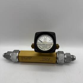 Vsh2001-aam Flow-dyne Venturi Flowmeter Vsh2001 Aam Pressure Gauge Hydraulic Oil Gpm Meter