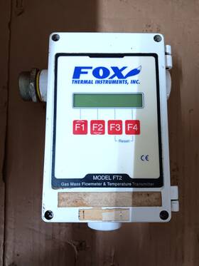 Ft2-04issste3ddbe Fox Thermal Instruments Model Ft2 Gas Mass Flowmeter &temperature Transmitter