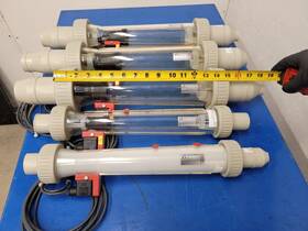 72214 Gemu Lot Of 5x 815 R50 Plastic Variable Area Flow Meter Liquids Gases With Sensors