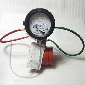 4-250-g Global Vision Gvi 4 Inch Fire Pump Flow Test Meter Nice Condition