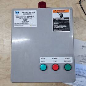 Cb05412 Goulds Centripro Model S31016 Ses Simplex Control 3 Phase Panel Pump Run Alarm