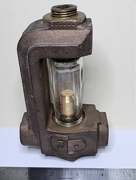 Rs-173 Gpm Fischer And Porter Ratiosight Flow Rate Indicator 2gpm Liquid Sp. Gr. 1.0