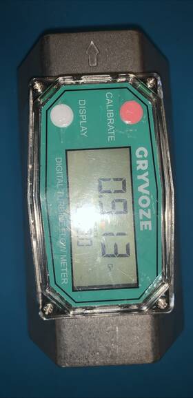 Gv-dtfm-in2 Gryvoze 2 Inch Digital Turbine Flow Meter 15.8-132 Gpm Inline Npt Thread Fuel Flowmeter