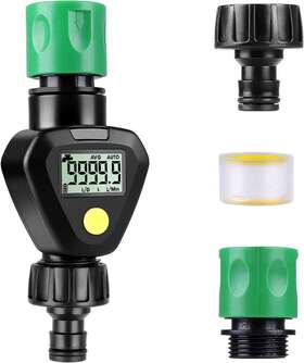 Innokey 313100046084 Water Meter Flow Rv Hose Flowmeter With Quick Connectors Meas
