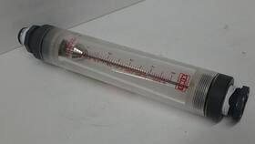 7205-0151-w King Instruments Acrylic Visual Flowmeter Used