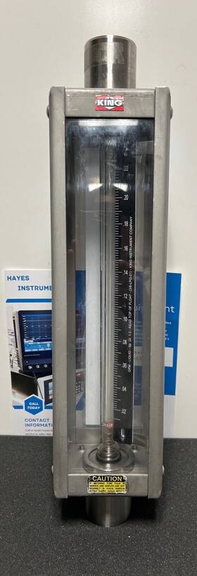 74822331w0 King Instrument 7480 Series Rotameter Without Alarm Nice Condition