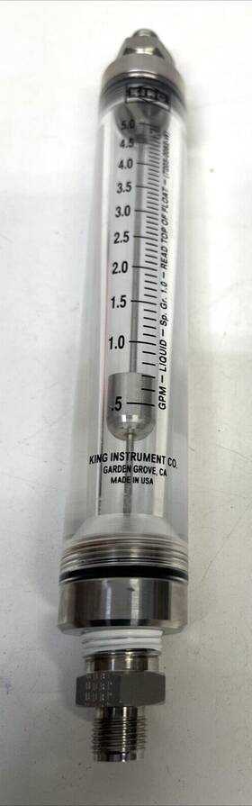 7205008221w King 976350726836 1/2 Inch Female Npt 5.0 Gpm 7200 Flowmeter Epr O-ring