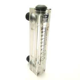 7520-2-1-0-3c-04 King Instrument Company 75202103c04 Acrylic Flowmeter .2-2gpm 3 Inch Scale 1/2 Mnpt 1/4 Fnpt