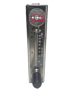 74c102g02132351 King Instruments Low Flow Glass Tube Rotameter 0-0.42scfh