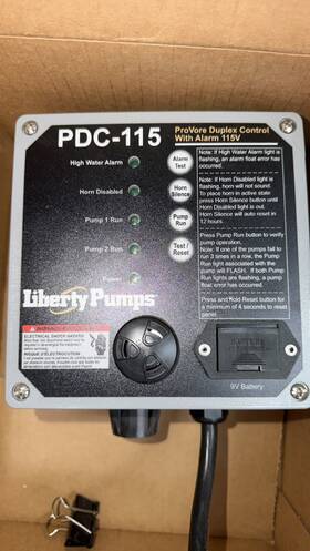 69770a0 Liberty Pumps Pdc-115 Pump Control System Duplex 115v Model