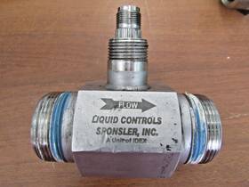 2-cb-ph7-a-4x Liquid Controls Sponsler Co. 1/2-cb-ph7-a-4x Sp1 Turbine Flow Meter 1-1/2 Inch 8-130 Acfm