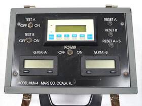 Mun-4 Mars Co. Co Model Flow Meter Digital Missing Lid Untested Por F132