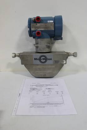 Fo25s319ccaaezzzz Micro Motion 1/2 Inch F025 Mass Flow Sensor 4 Wire 1700 Transmitter #8 Vco