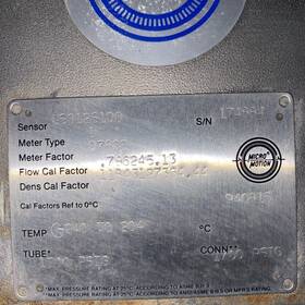 D5012s100 Micromotion Emerson Micro Motion Mass Flow Sensor