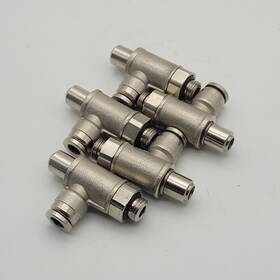 Nwb1391c-006-020 Numatic Lot Of 5 Flow Control Fitting 6mm Tube Diameter - Used
