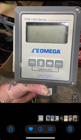 Ftb-1400-d Omega Hb2800 Engineering Mass Flow Meter Lcd Display
